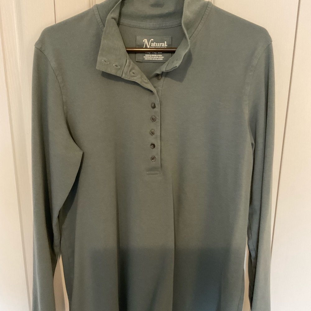 Natural Reflections mock turtleneck top